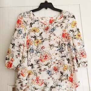 [EUC] TheOutfit flower print top - Sz L